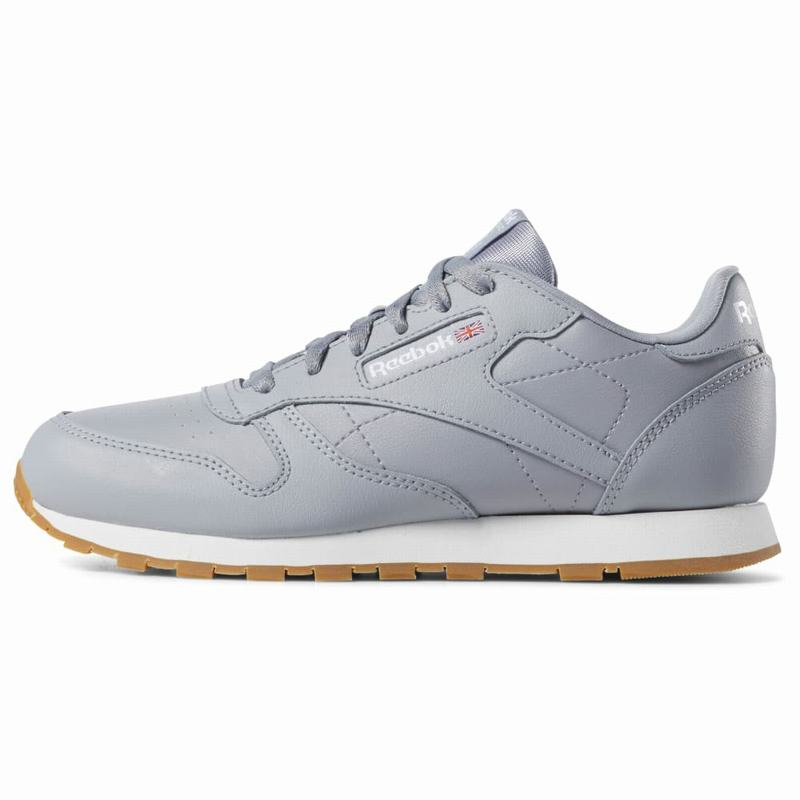 Tenisi Reebok Classic Leather Baieti Gri/Albi Romania SE2584OC